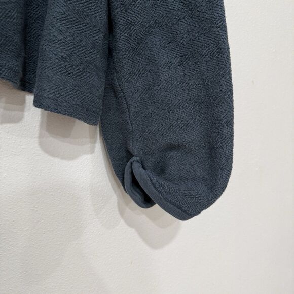 Free People Beach Alyria Pullover Oversized Sweater Shirt Blue Small - Picture 7 of 9